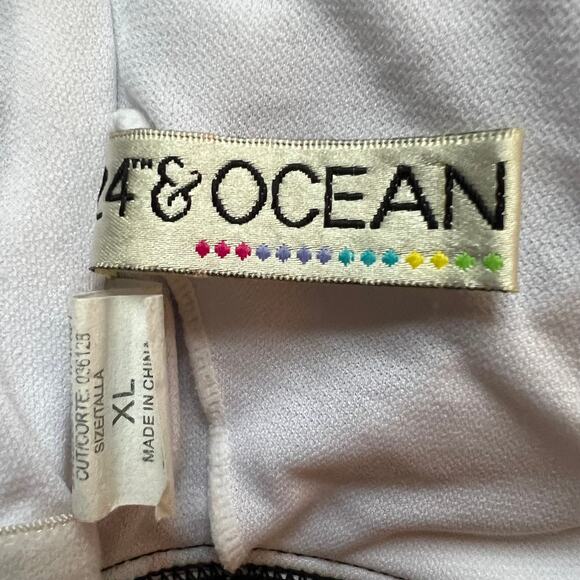 24th & Ocean Multicolor Floral Print Halter Swim Top, XL - Picture 6 of 6